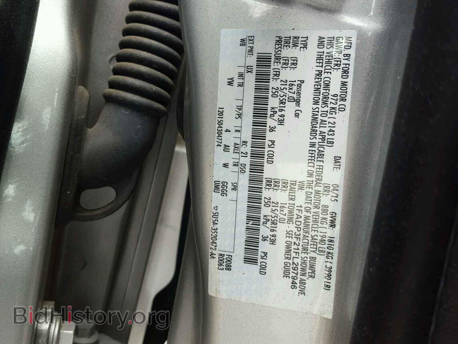 2015 FORD FOCUS SE - VIN: 1FADP3F21FL297946 - Фото 10