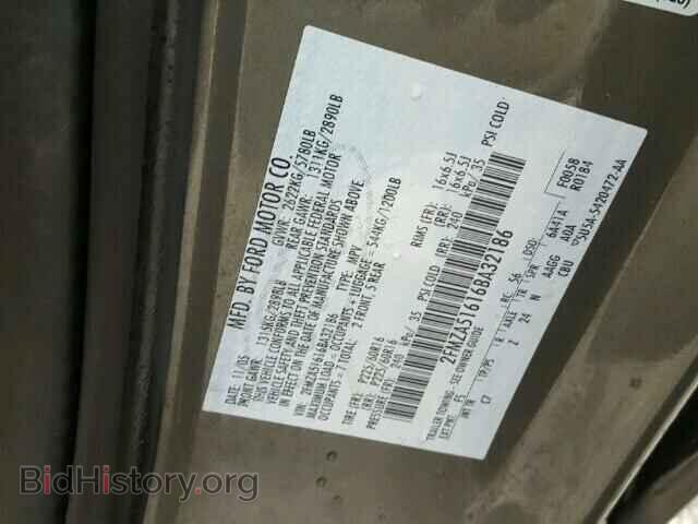 2006 FORD FREESTAR - VIN: 2FMZA51616BA32186 - Фото 10