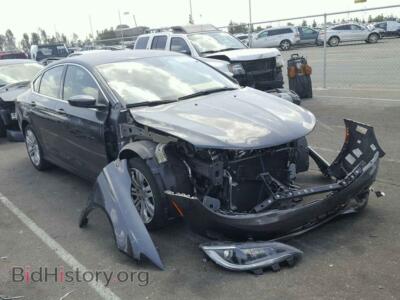 2015 Chrysler 200 200 Limite, charcoal — VIN 1C3CCCAB2FN690355, Copart