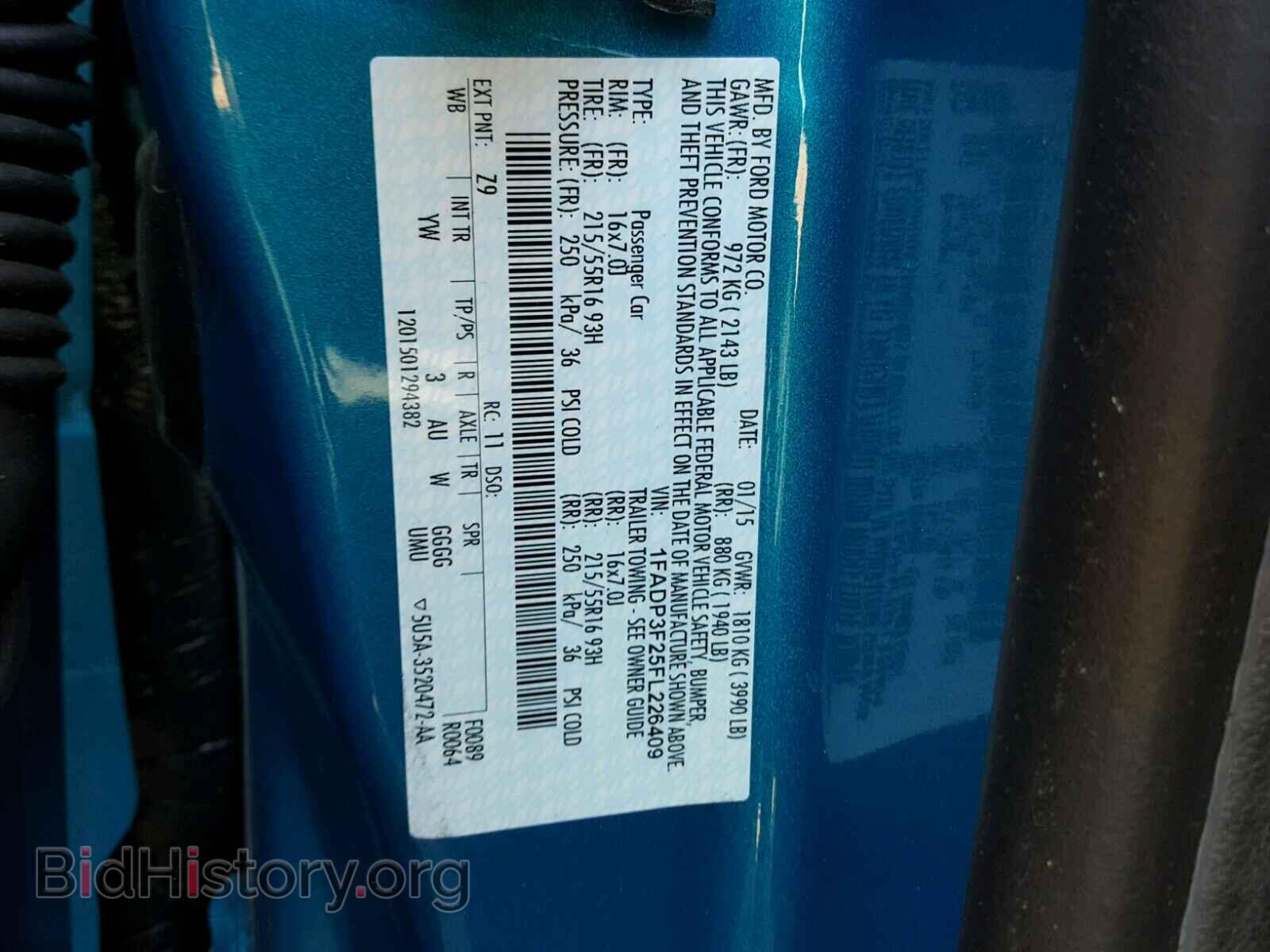 2015 FORD FOCUS - VIN: 1FADP3F25FL226409 - Фото 10