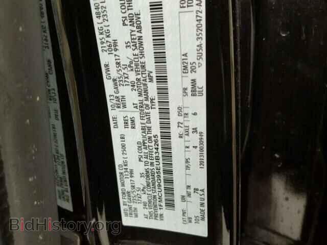 2014 FORD ESCAPE - VIN: 1FMCU9G95EUB34265 - Photo 10