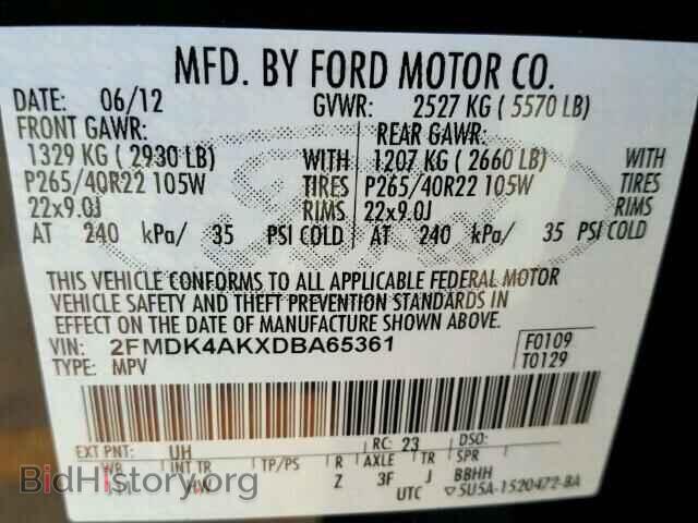 2013 FORD EDGE - VIN: 2FMDK4AKXDBA65361 - Фото 10
