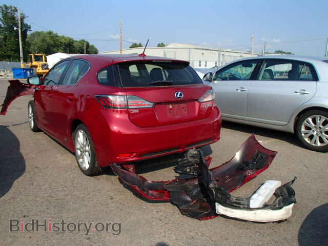2012 LEXUS CT 200 - VIN: JTHKD5BH3C2096498 - Фото 3