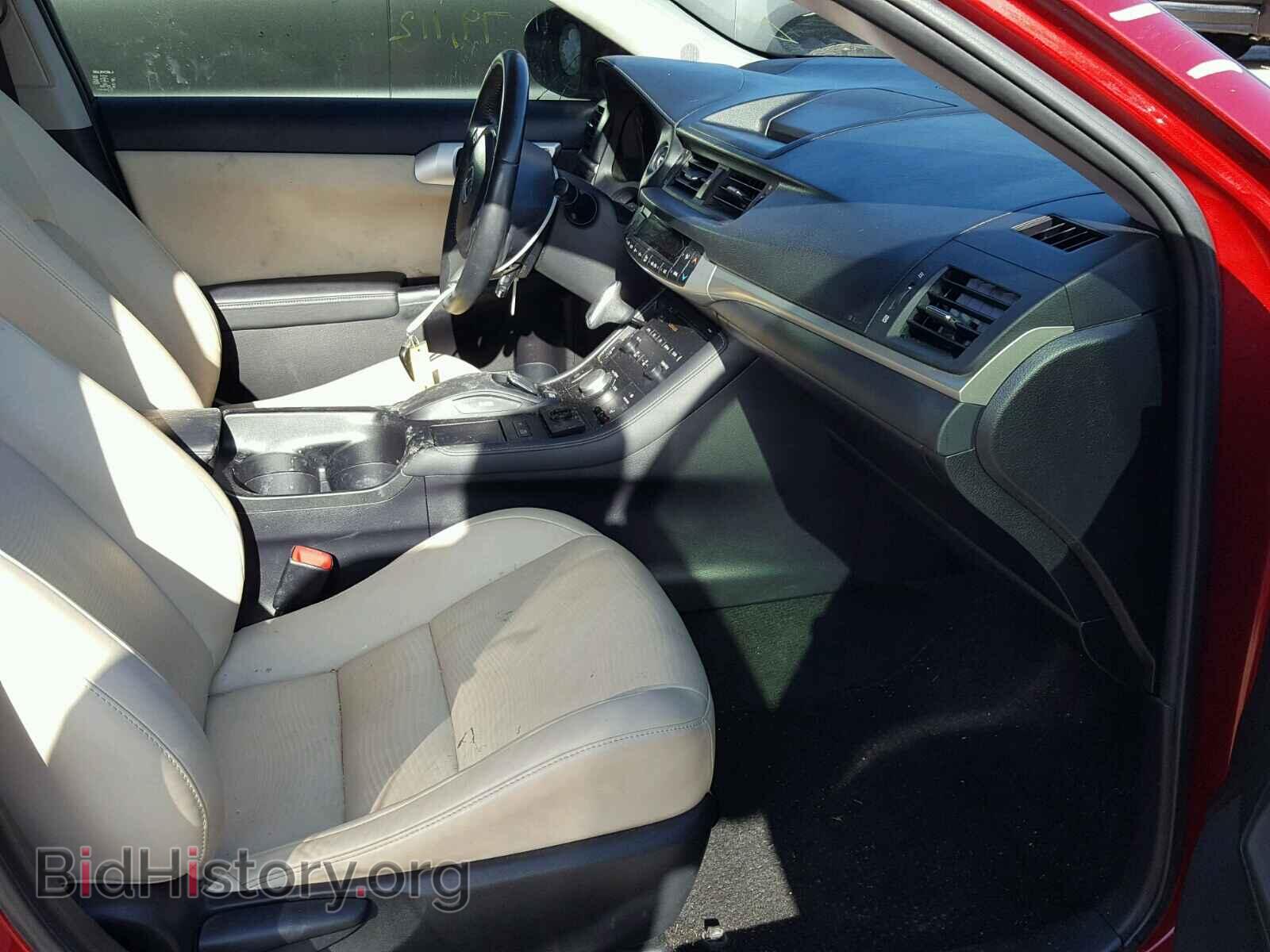 2012 LEXUS CT 200 - VIN: JTHKD5BH4C2115897 - Фото 5