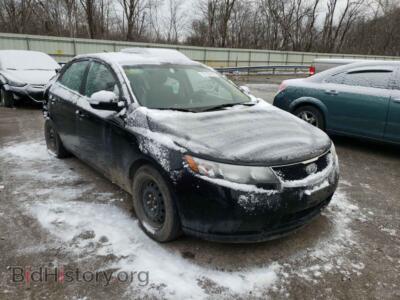 2010 Kia FORTE, black — VIN KNAFU4A24A5193647, Copart