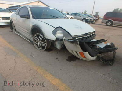2003 Mitsubishi ECLIPSE Eclipse GT, white — VIN 4A3AC74H03E129977, Copart