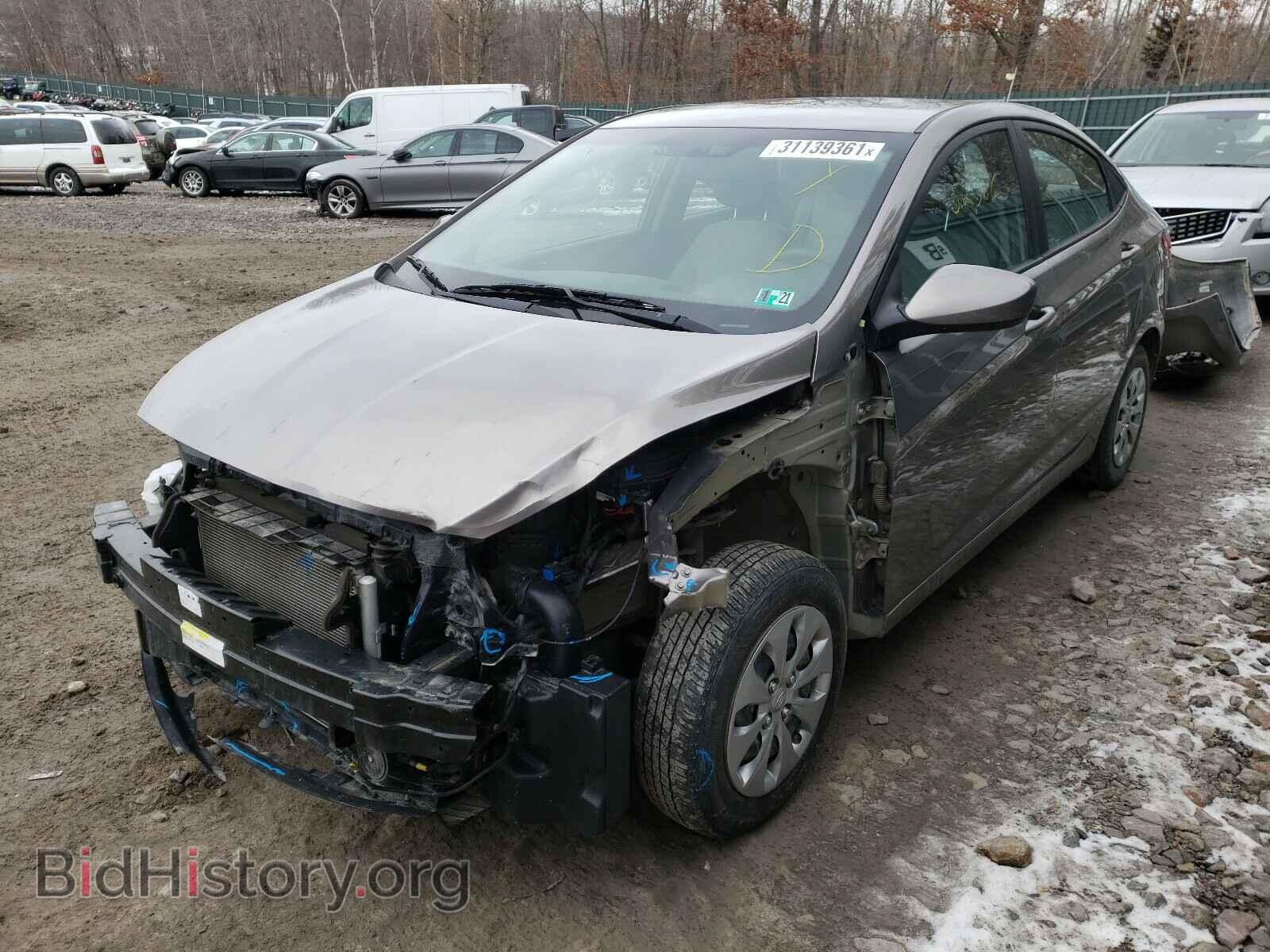 2017 HYUNDAI ACCENT - VIN: KMHCT4AE2HU387172 - Фото 2