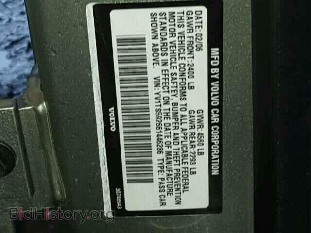 2006 VOLVO S80 - VIN: YV1TS592661446286 - Фото 10
