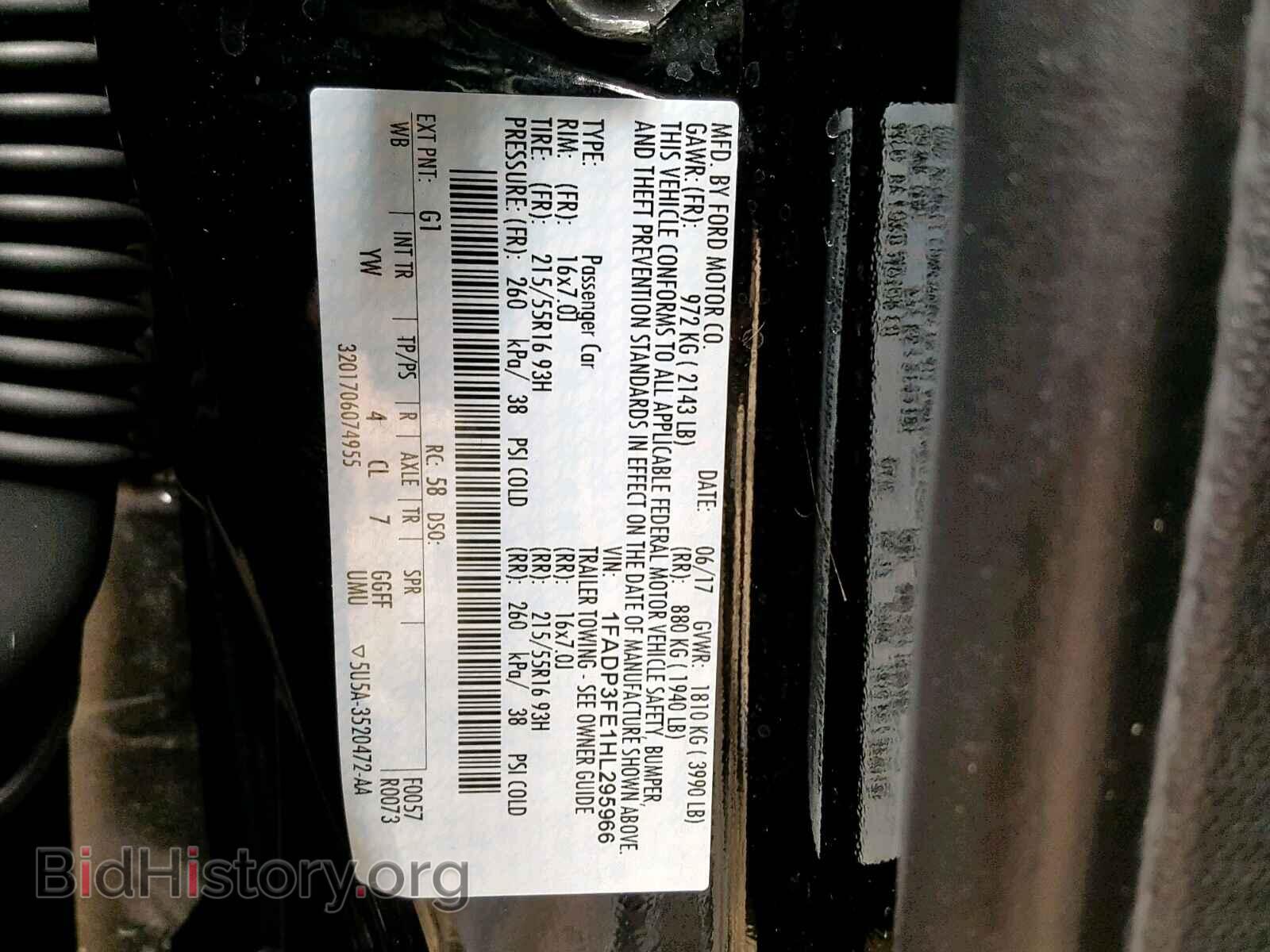 2017 FORD FOCUS SE - VIN: 1FADP3FE1HL295966 - Фото 10