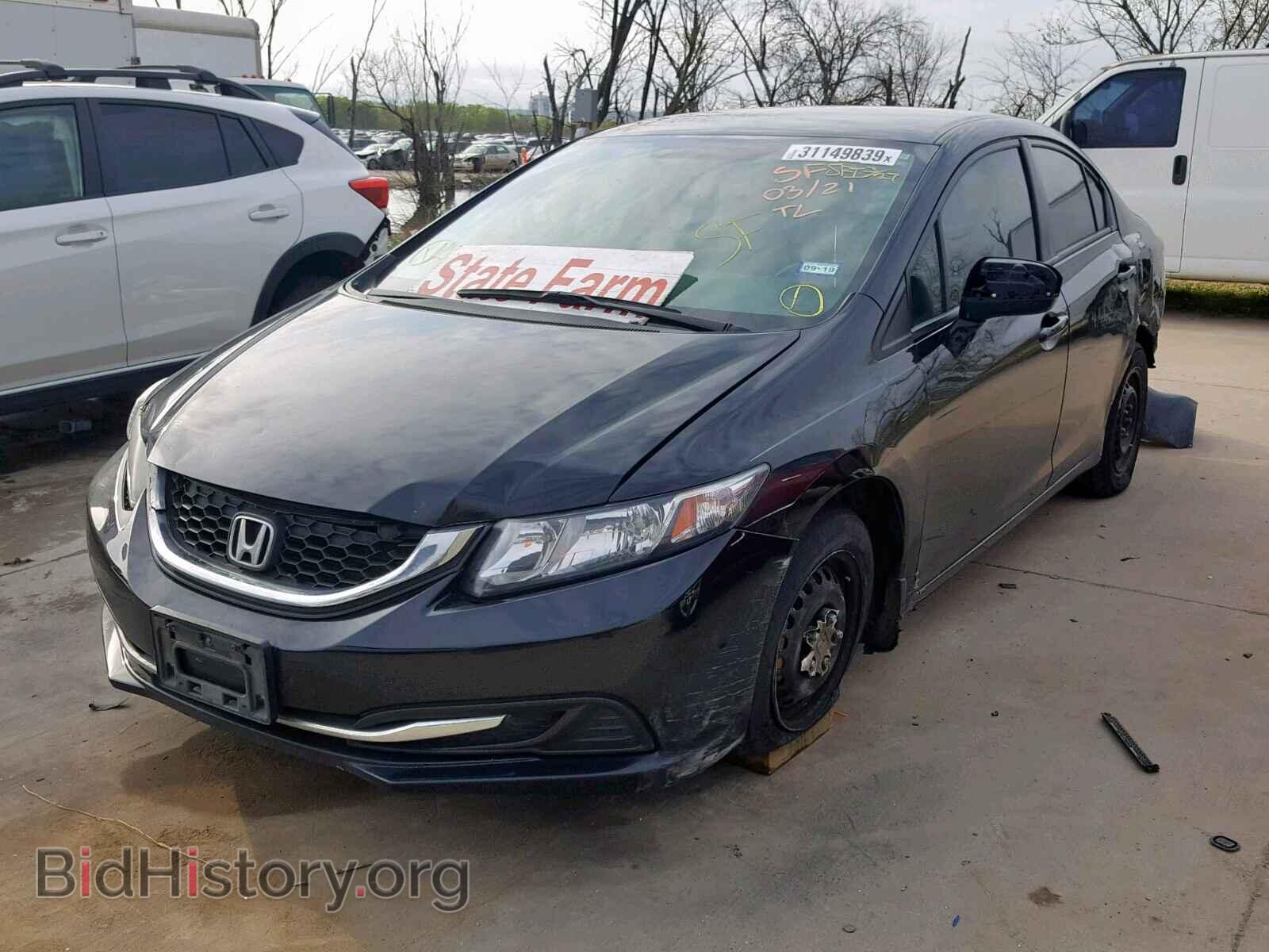 2014 HONDA CIVIC LX - VIN: 19XFB2F5XEE070543 - Фото 2