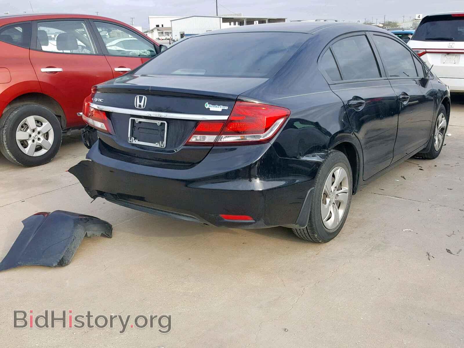 2014 HONDA CIVIC LX - VIN: 19XFB2F5XEE070543 - Фото 4