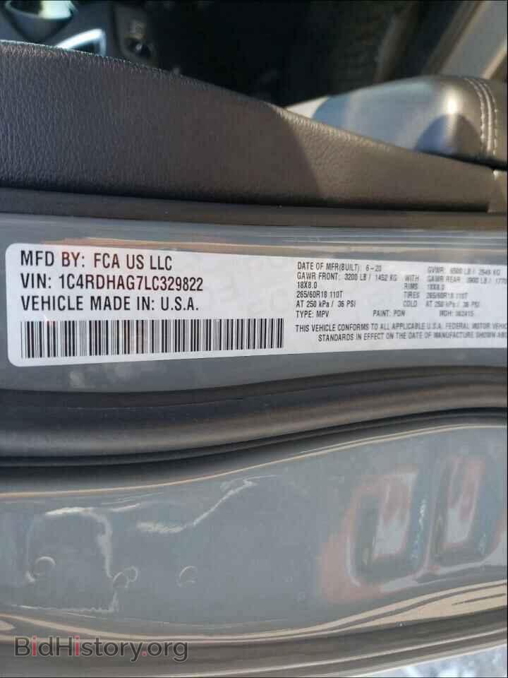 2020 DODGE DURANGO - VIN: 1C4RDHAG7LC329822 - Фото 10