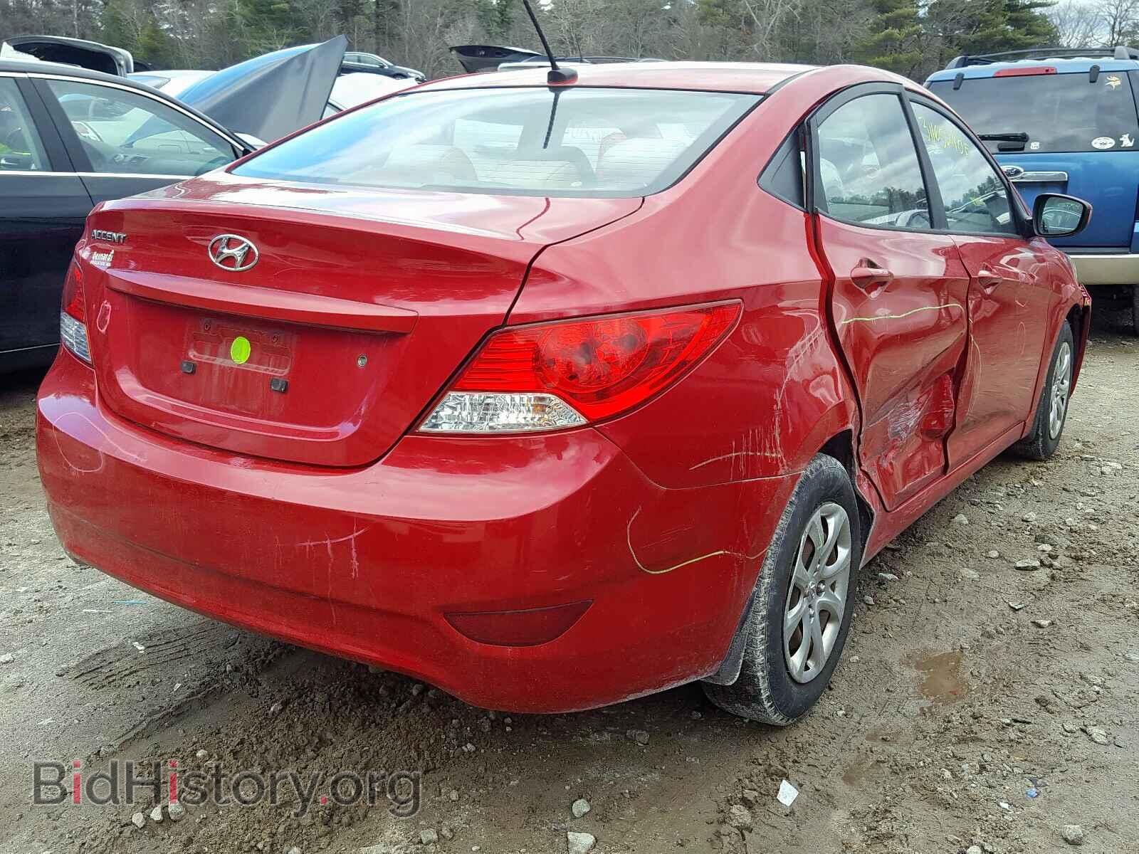 2012 HYUNDAI ACCENT - VIN: KMHCT4DEXCU125179 - Фото 4