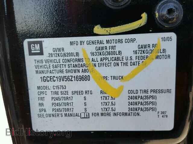 2006 CHEVROLET SILVERADO - VIN: 1GCEC19V56Z169680 - Photo 10