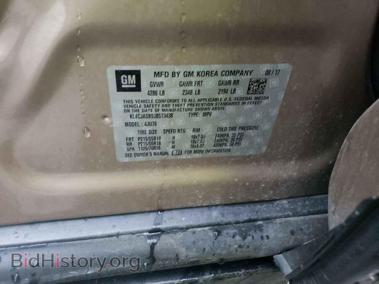 2018 BUICK ENCORE - VIN: KL4CJASB9JB513438 - Photo 10