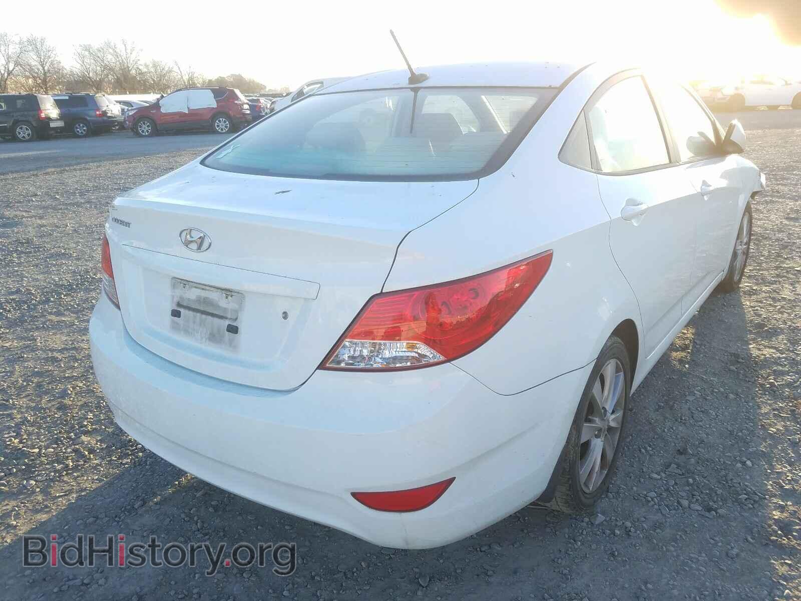 2013 HYUNDAI ACCENT - VIN: KMHCU4AE2DU301544 - Фото 4