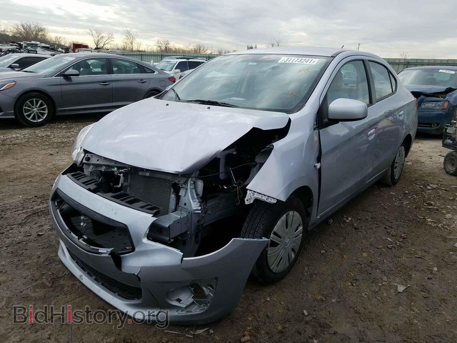 2020 MITSUBISHI MIRAGE - VIN: ML32F3FJ0LHF09672 - Фото 2