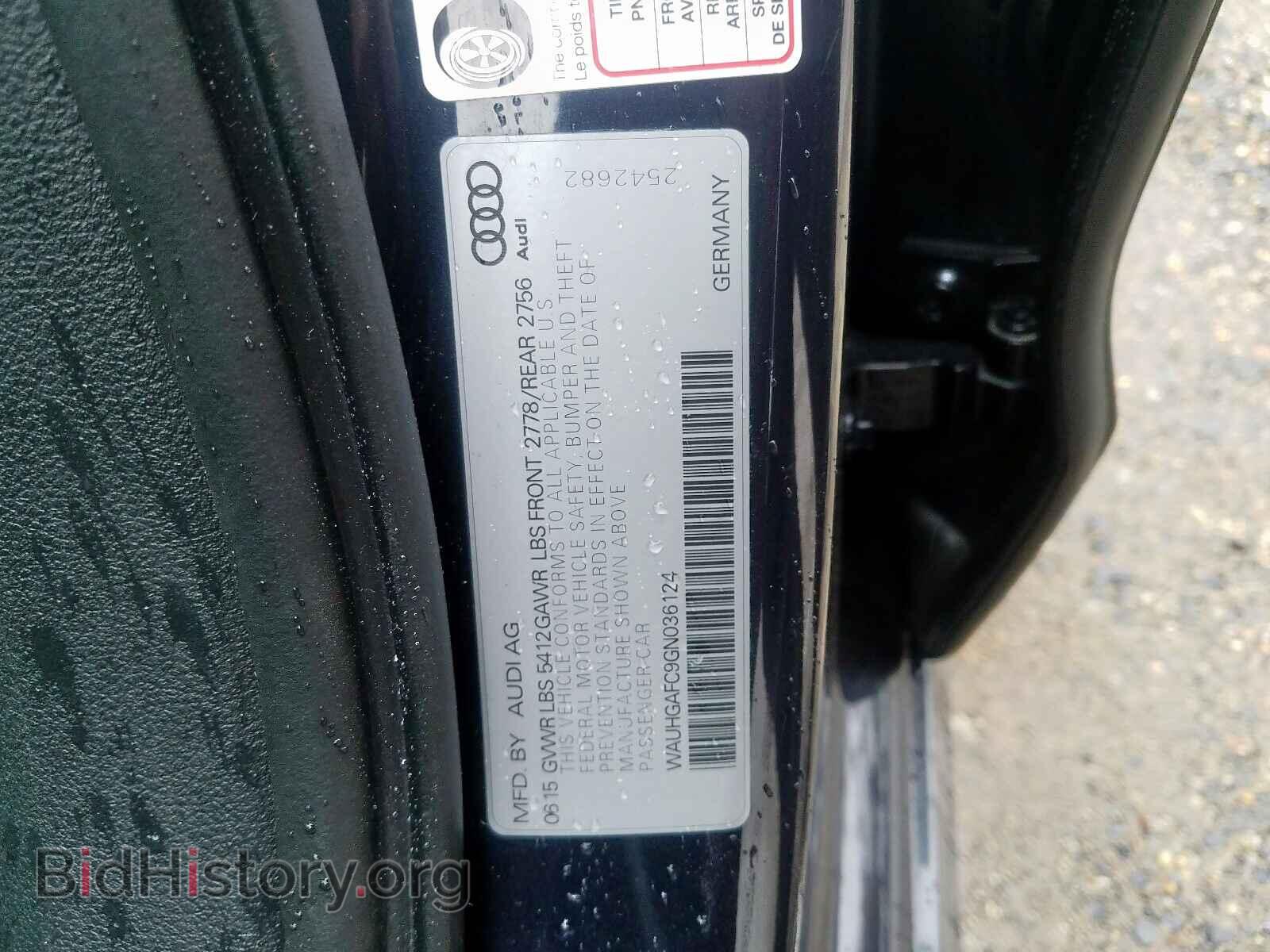 2016 AUDI A6 - VIN: WAUHGAFC9GN036124 - Фото 10