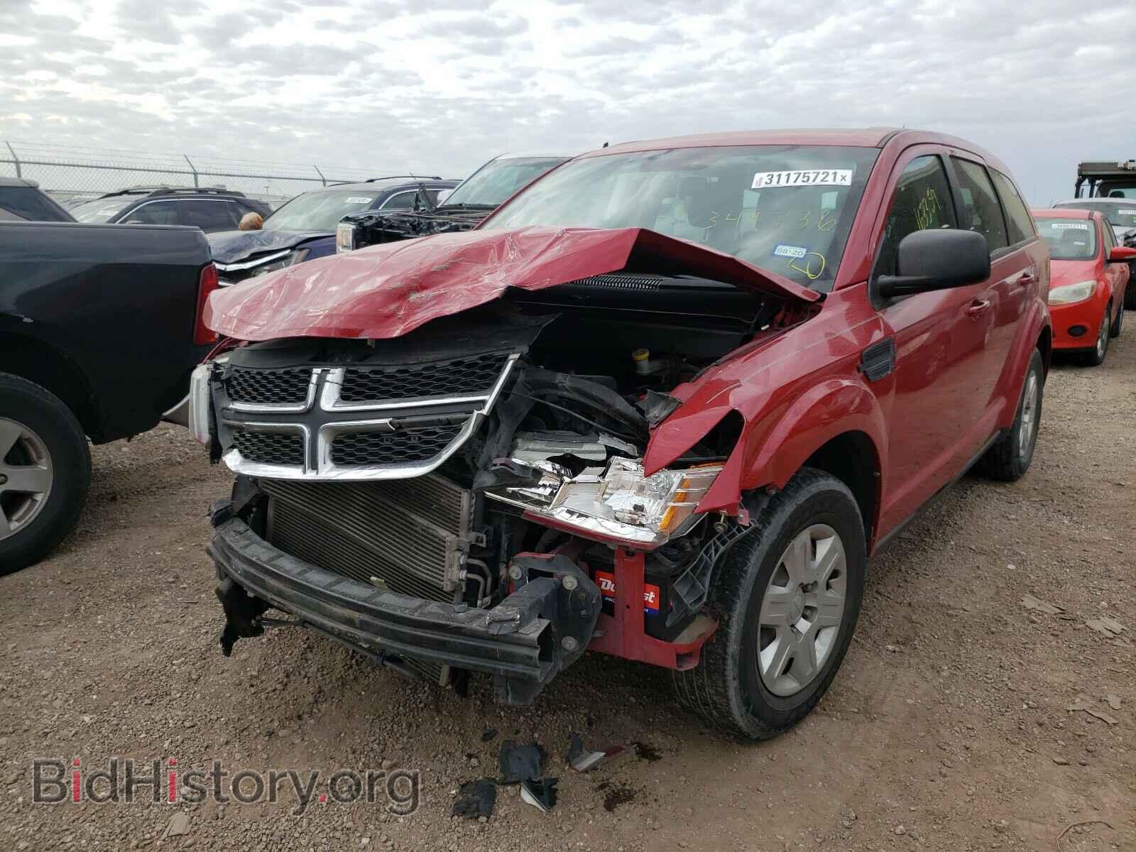2012 DODGE JOURNEY - VIN: 3C4PDCAB0CT349736 - Фото 2