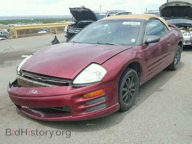 2001 MITSUBISHI ECLIPSE - VIN: 4A3AE45G01E174414 - Фото 2