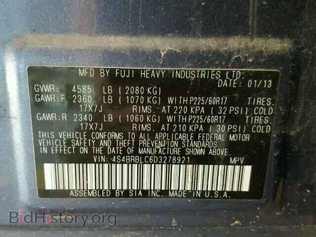 2013 SUBARU OUTBACK - VIN: 4S4BRBLC6D3278921 - Photo 10