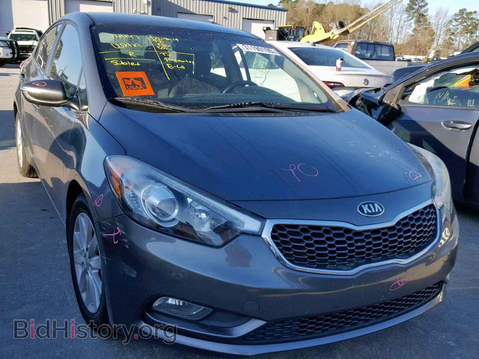 Photo KNAFX4A80E5088198 - KIA FORTE EX 2014