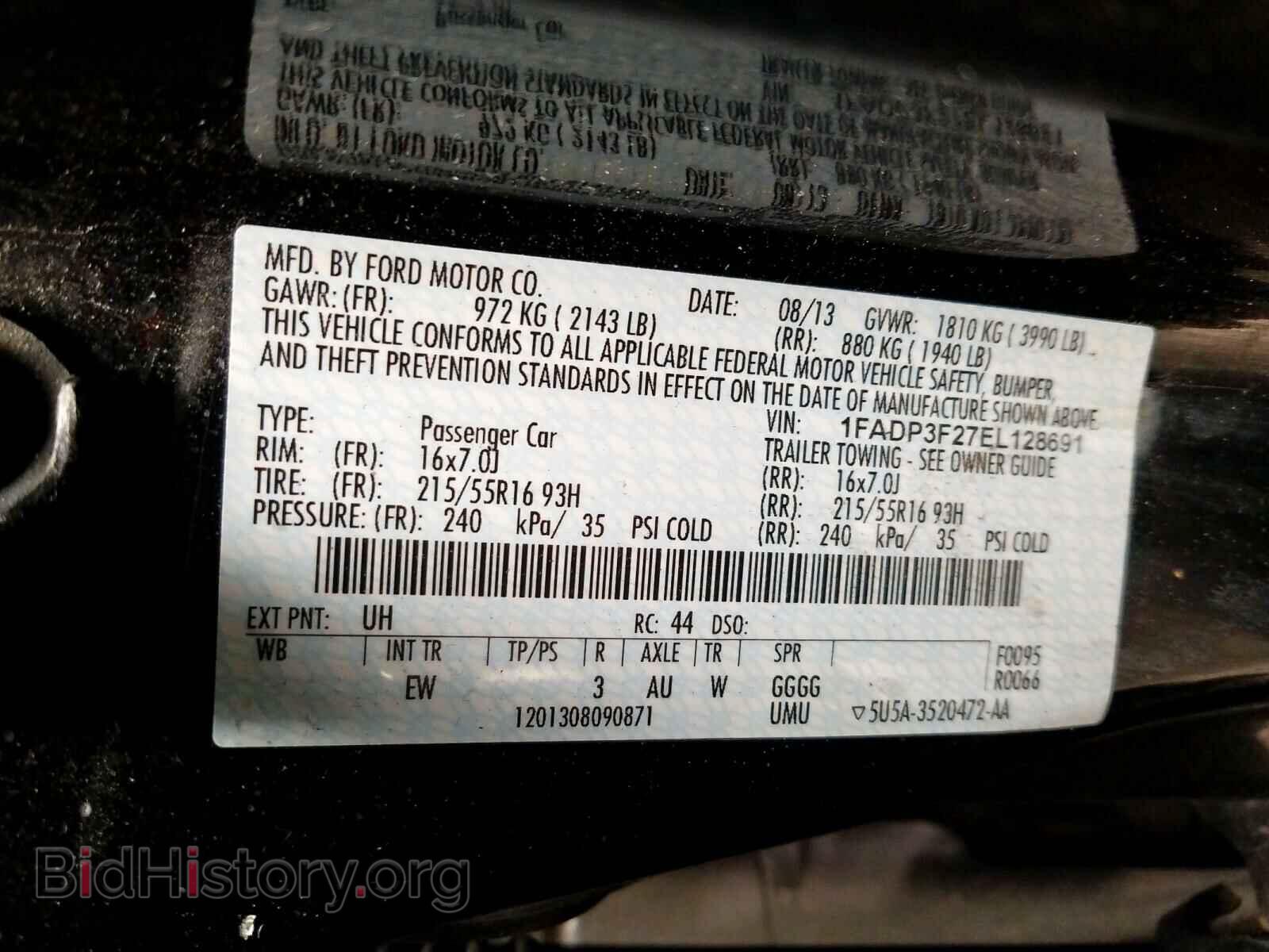2014 FORD FOCUS - VIN: 1FADP3F27EL128691 - Photo 10