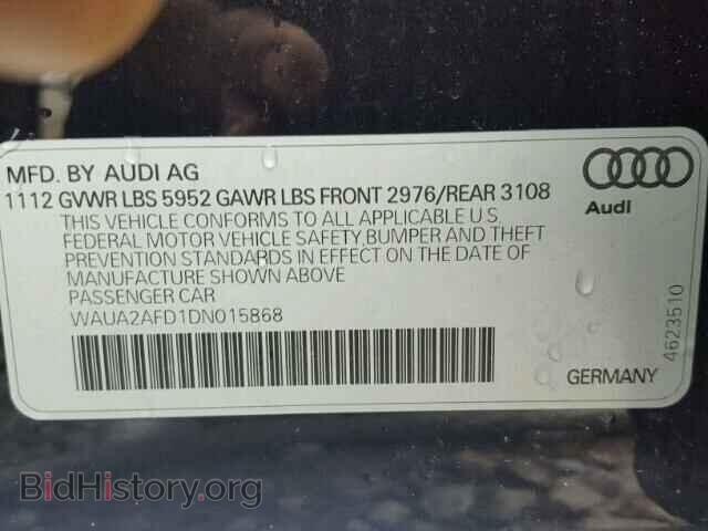 2013 AUDI A8 - VIN: WAUA2AFD1DN015868 - Фото 10