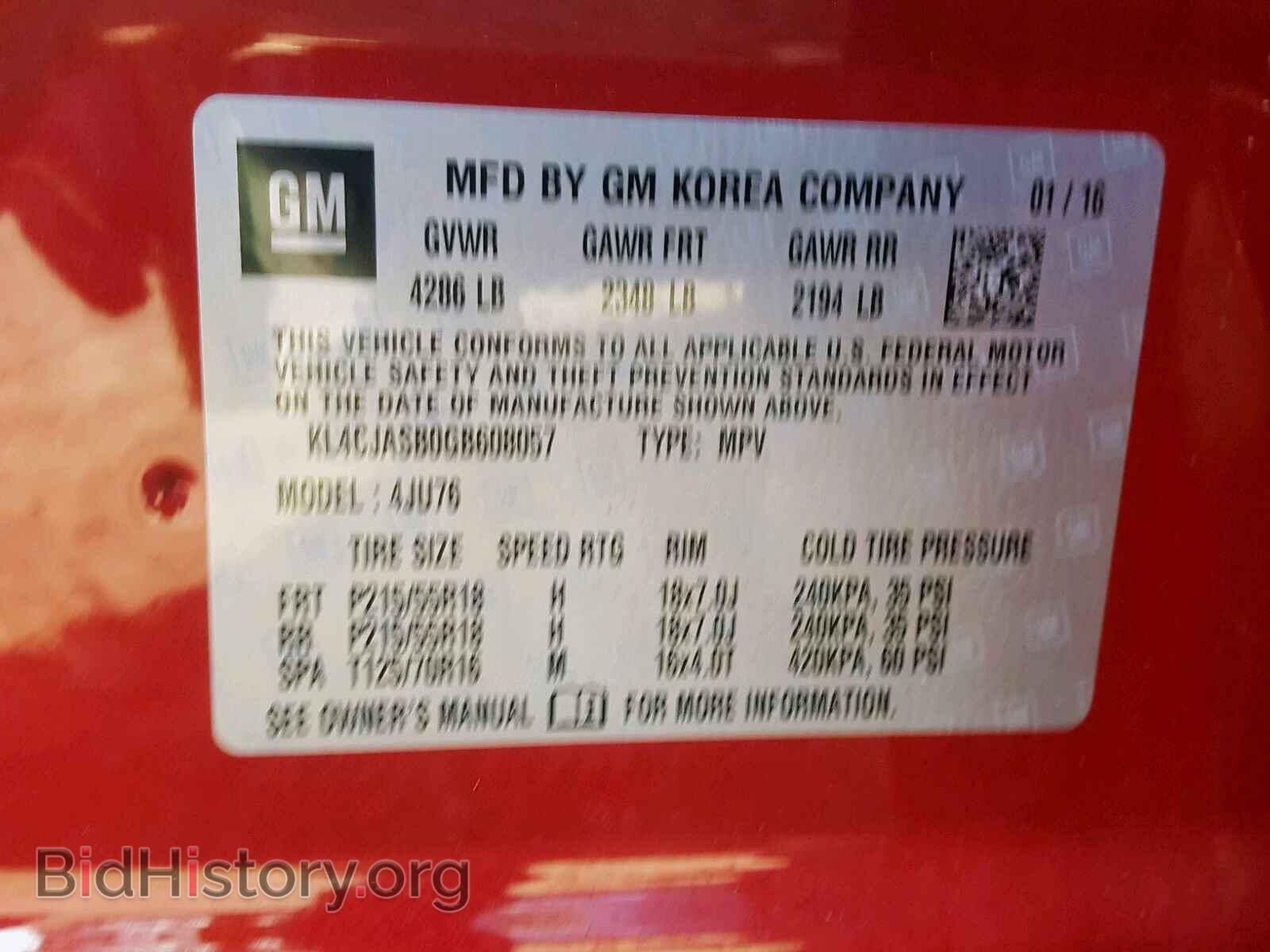 2016 BUICK ENCORE - VIN: KL4CJASB0GB608057 - Photo 10