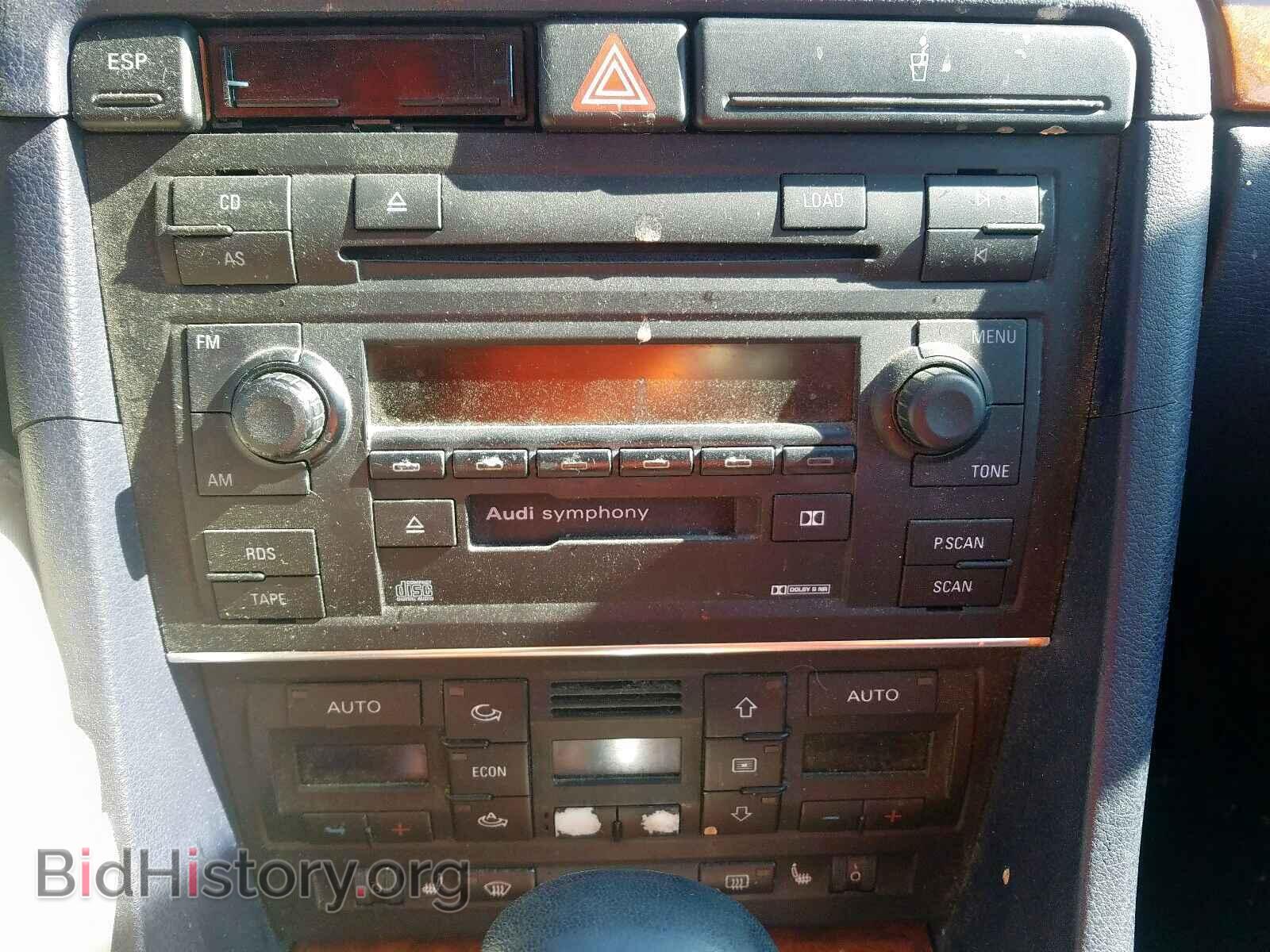 2002 AUDI A4 - VIN: WAULT68E12A124621 - Фото 9
