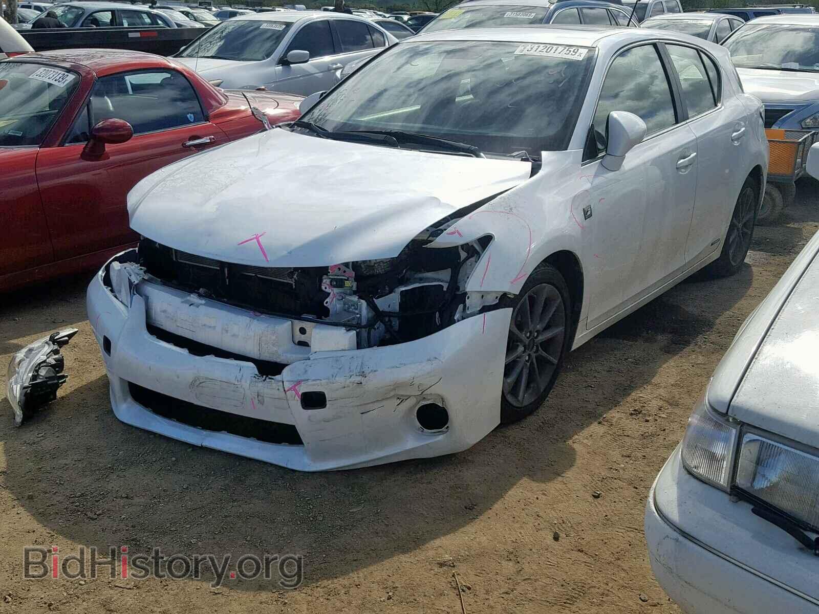 2012 LEXUS CT 200 - VIN: JTHKD5BH9C2056751 - Фото 2