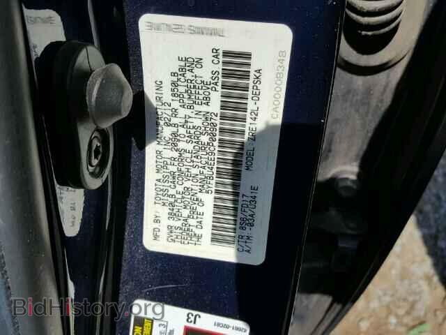 2012 TOYOTA COROLLA - VIN: 5YFBU4EE9CP009072 - Фото 10