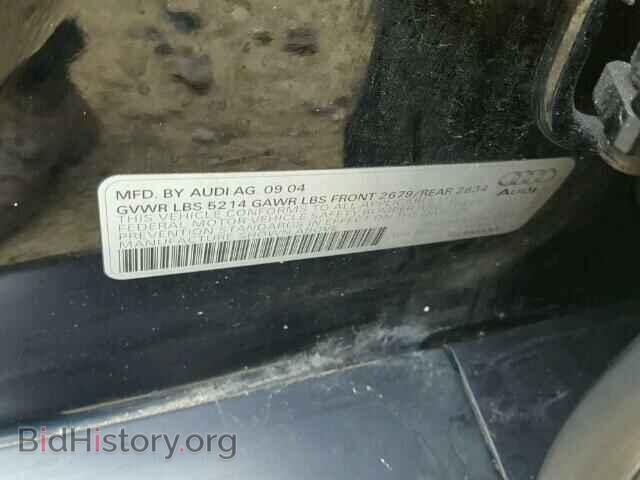 2005 AUDI A6 - VIN: WAUDG74F25N051706 - Фото 10