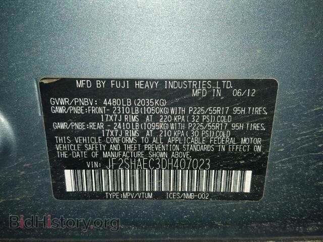 2013 SUBARU FORESTER - VIN: JF2SHAEC3DH407023 - Photo 10