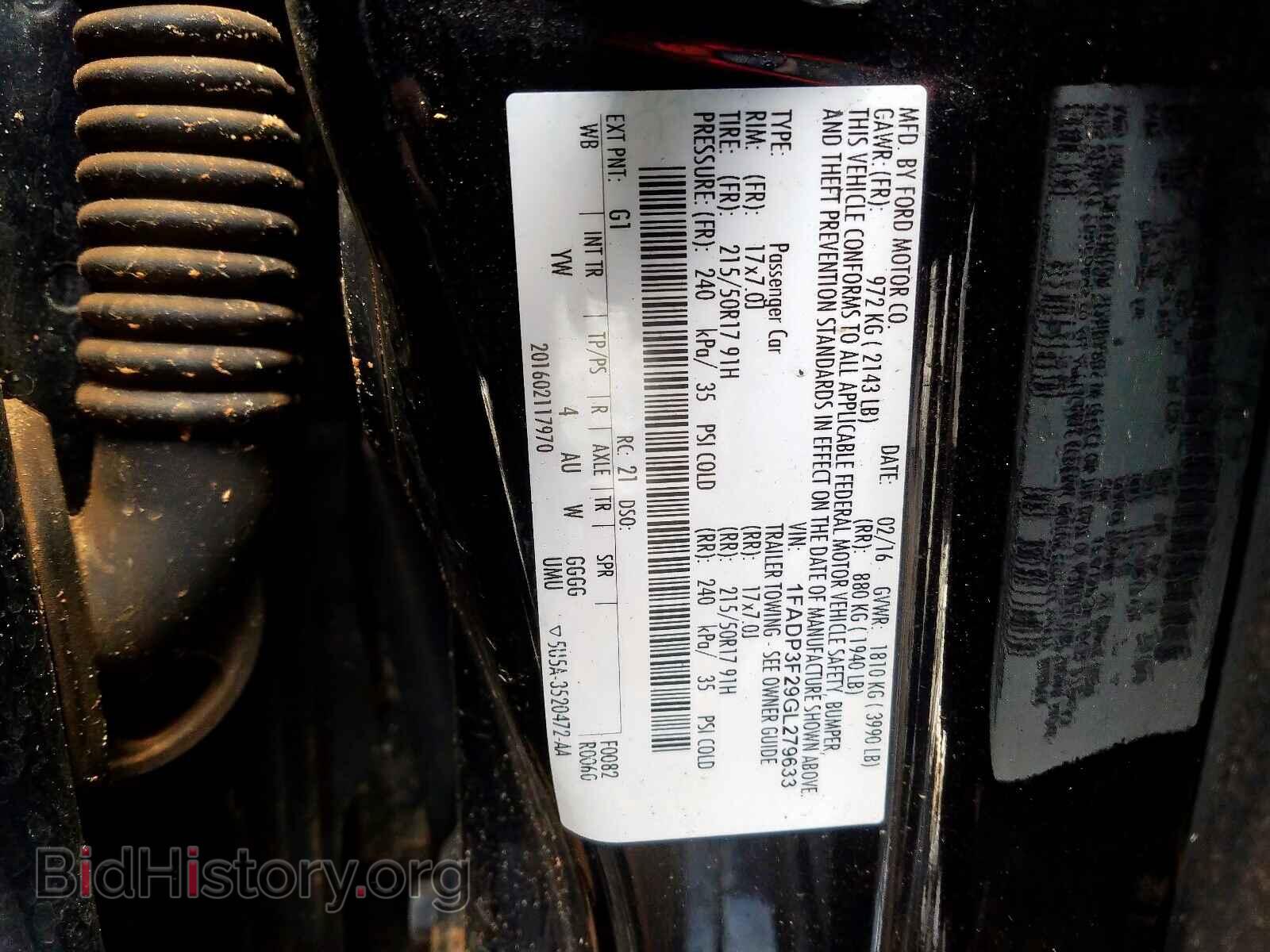 2016 FORD FOCUS - VIN: 1FADP3F29GL279633 - Photo 10