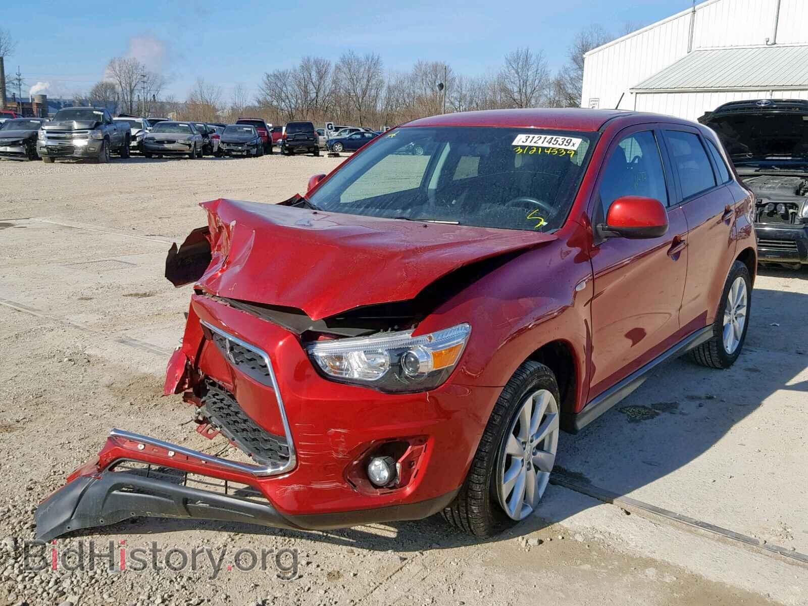 2014 MITSUBISHI OUTLANDER - VIN: 4A4AP3AU0EE029343 - Фото 2
