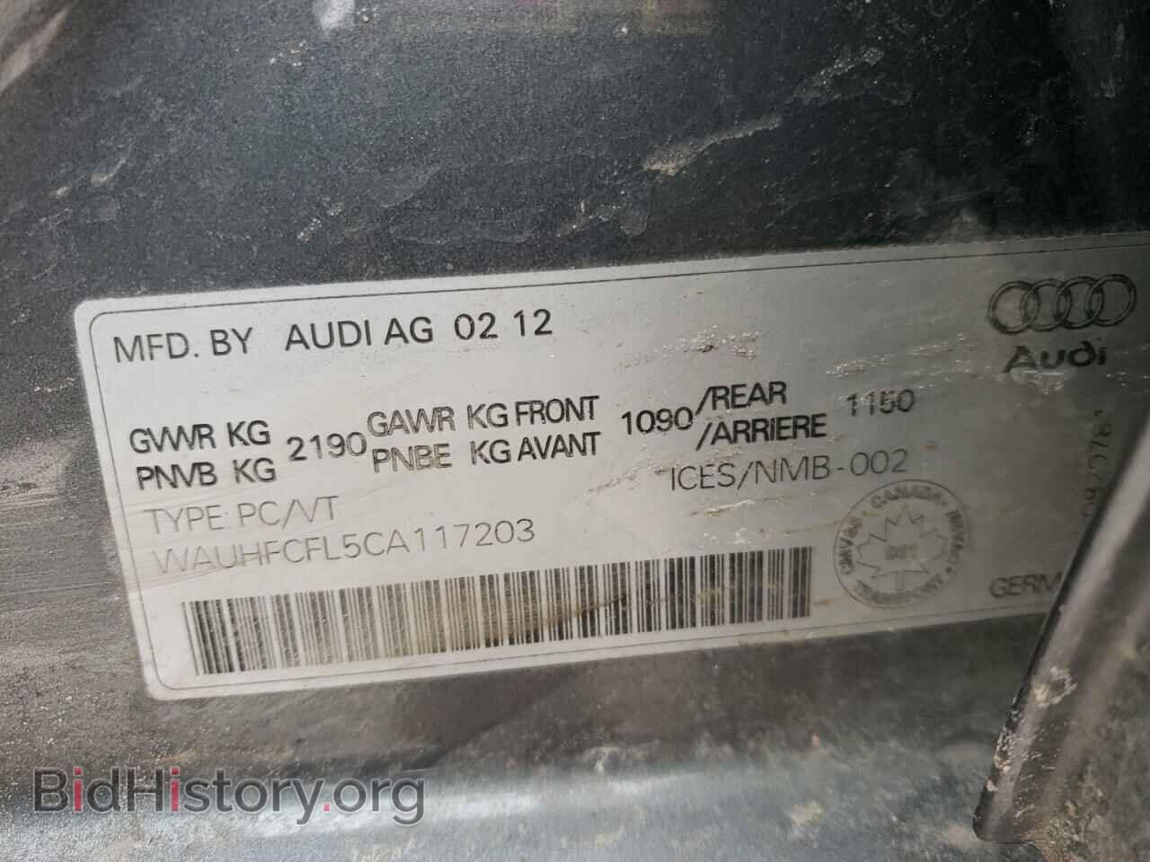 2012 AUDI A4 - VIN: WAUHFCFL5CA117203 - Photo 10