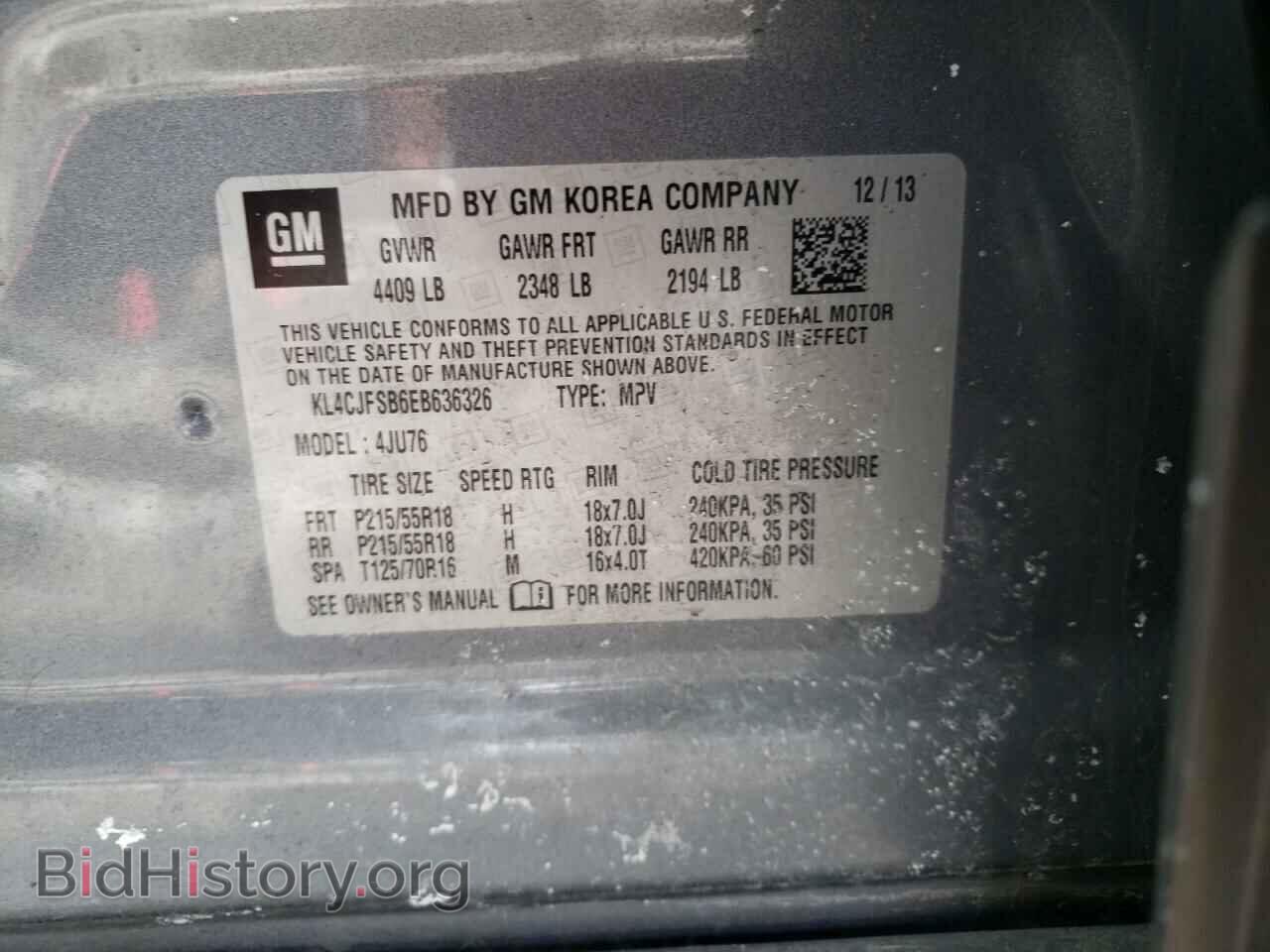 2014 BUICK ENCORE - VIN: KL4CJFSB6EB636326 - Photo 10
