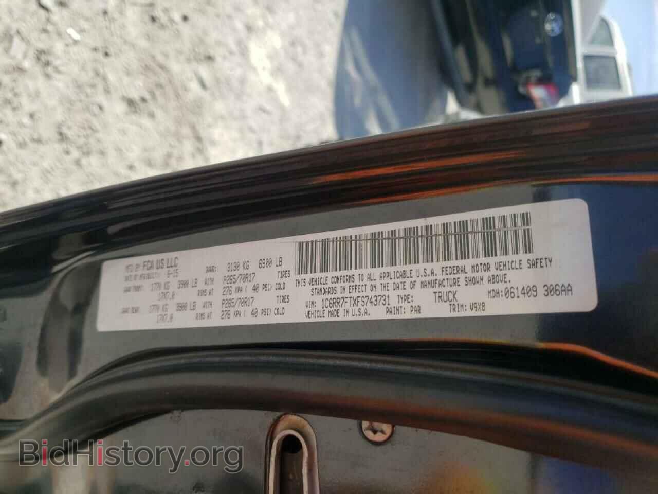 2015 RAM 1500 - VIN: 1C6RR7FTXFS743731 - Фото 10