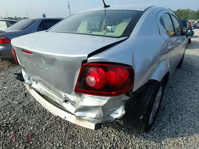 2011 DODGE AVENGER - VIN: 1B3BD4FBXBN502325 - Фото 4
