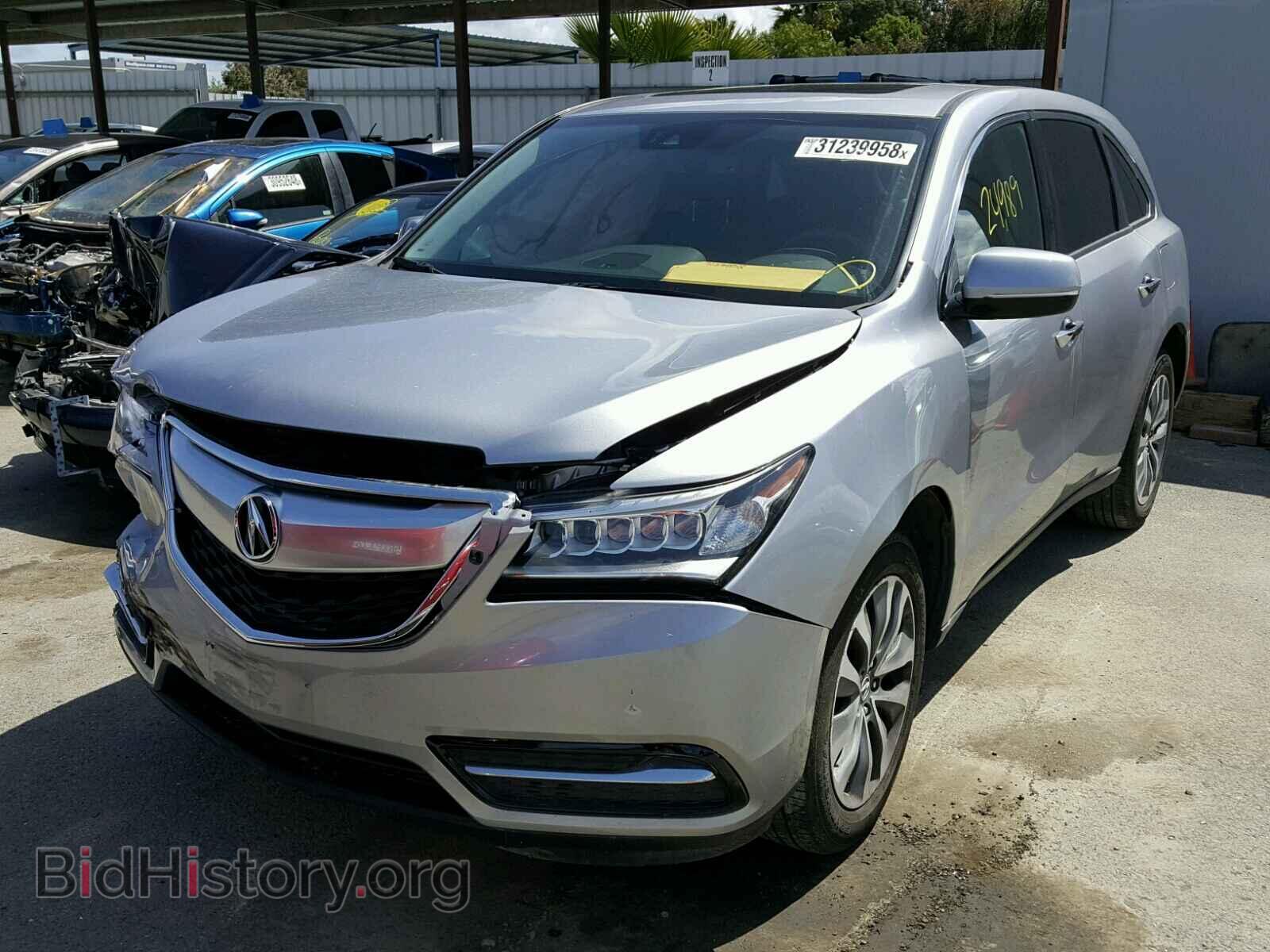 2016 ACURA MDX - VIN: 5FRYD3H40GB002289 - Фото 2