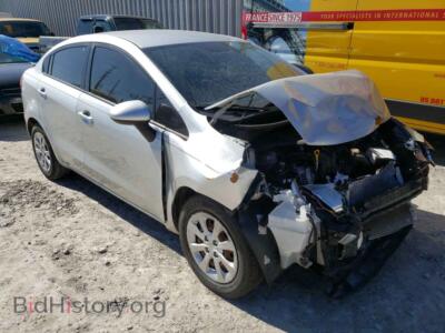 2014 Kia RIO RIO LX, silver — VIN KNADM4A37E6364505, Copart