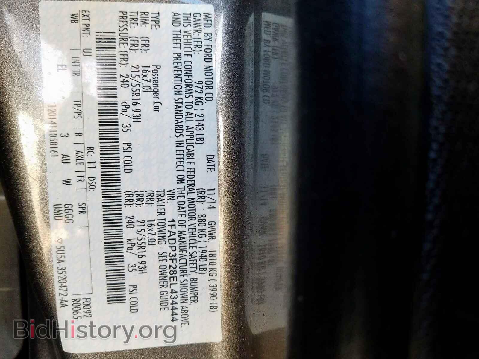 2014 FORD FOCUS - VIN: 1FADP3F28EL434444 - Photo 10