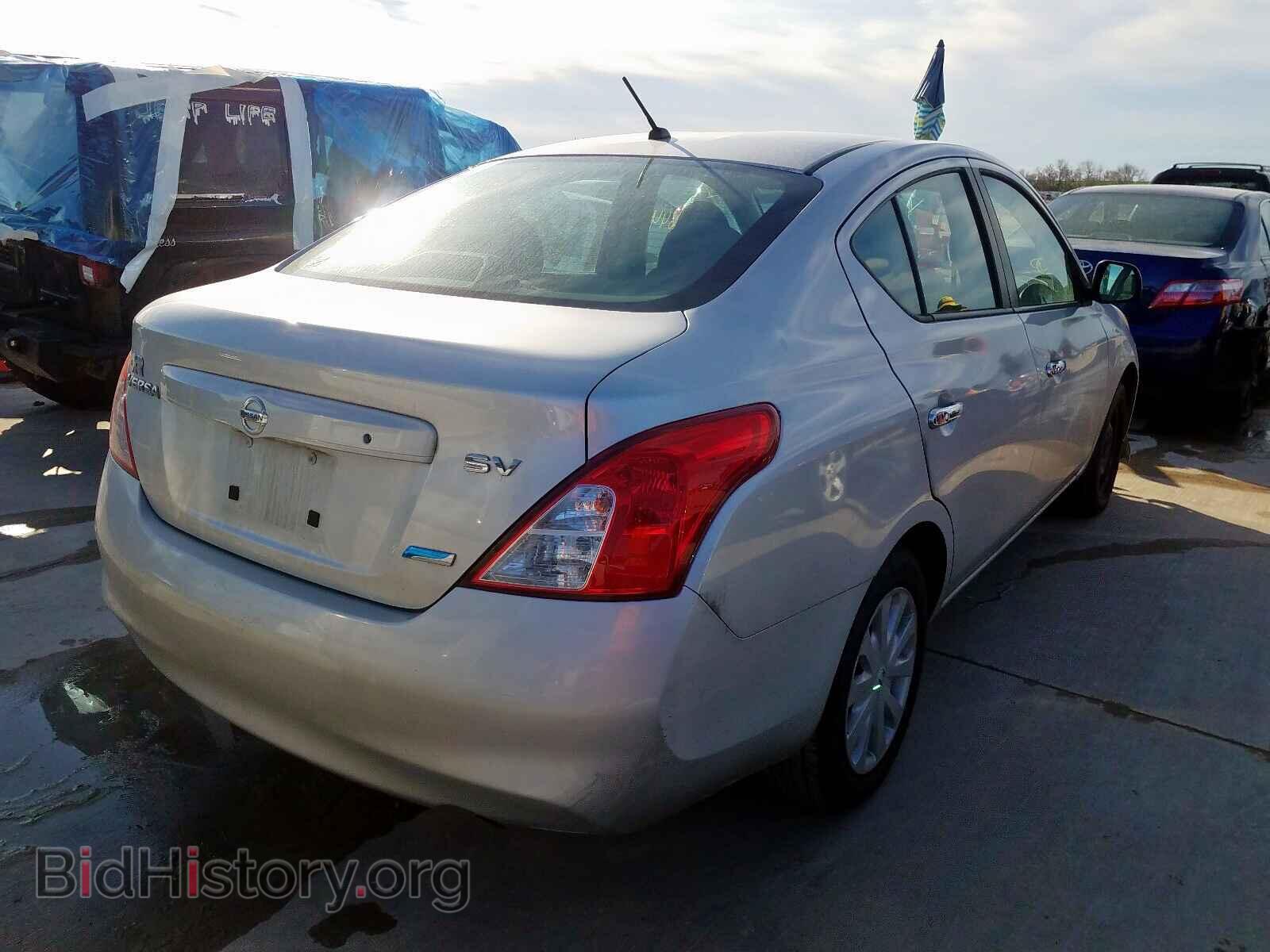 2012 NISSAN VERSA - VIN: 3N1CN7AP3CL925563 - Фото 4