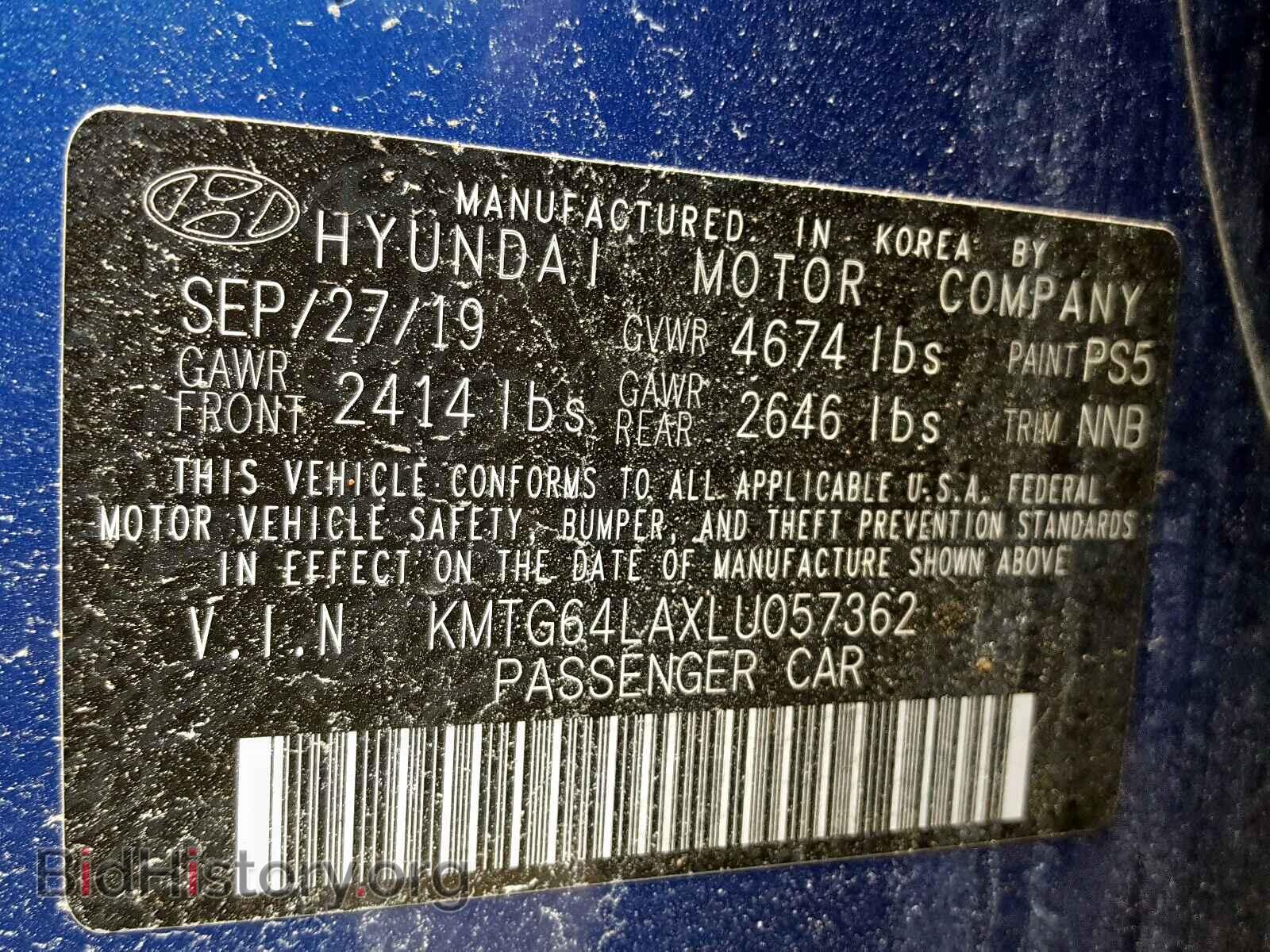 2020 GENESIS G70 - VIN: KMTG64LAXLU057362 - Фото 10