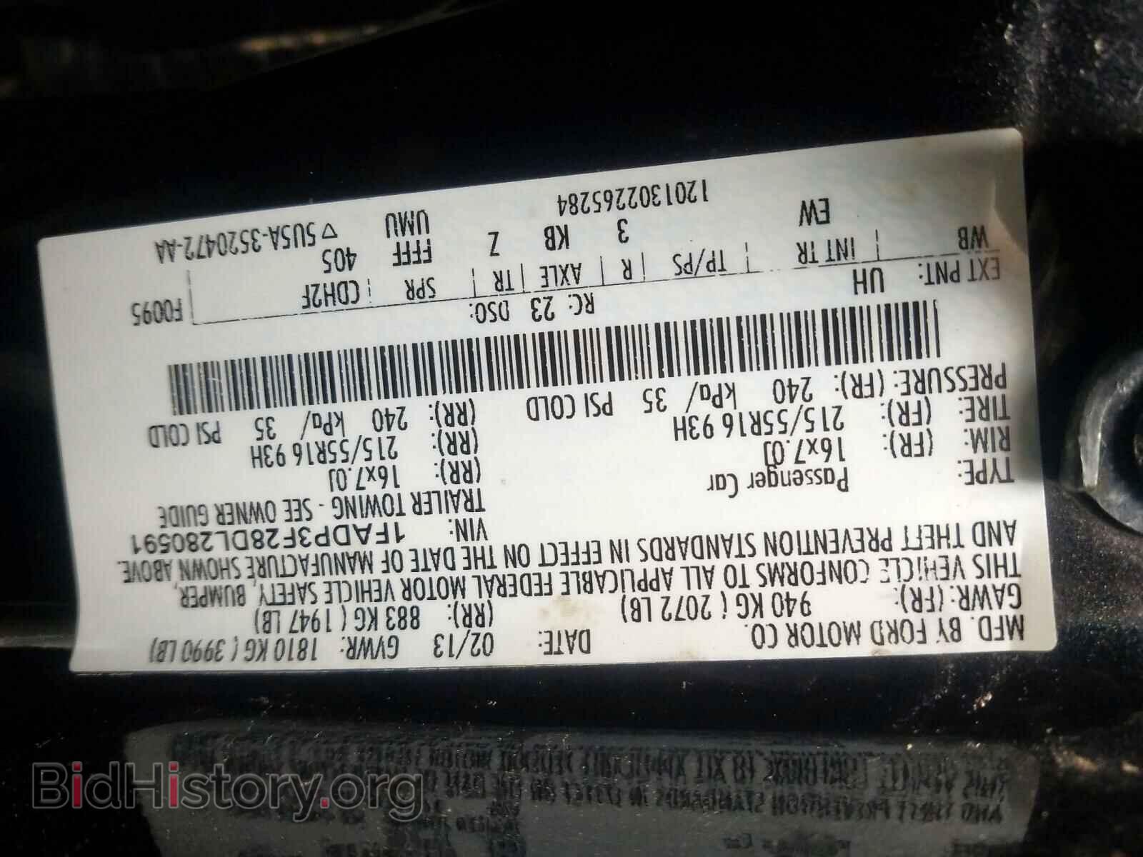 2013 FORD FOCUS - VIN: 1FADP3F28DL280591 - Photo 10