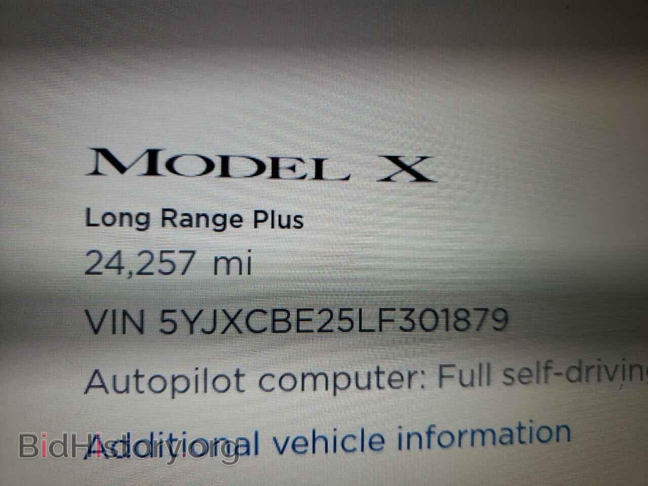 2020 TESLA MODEL X - VIN: 5YJXCBE25LF301879 - Photo 8