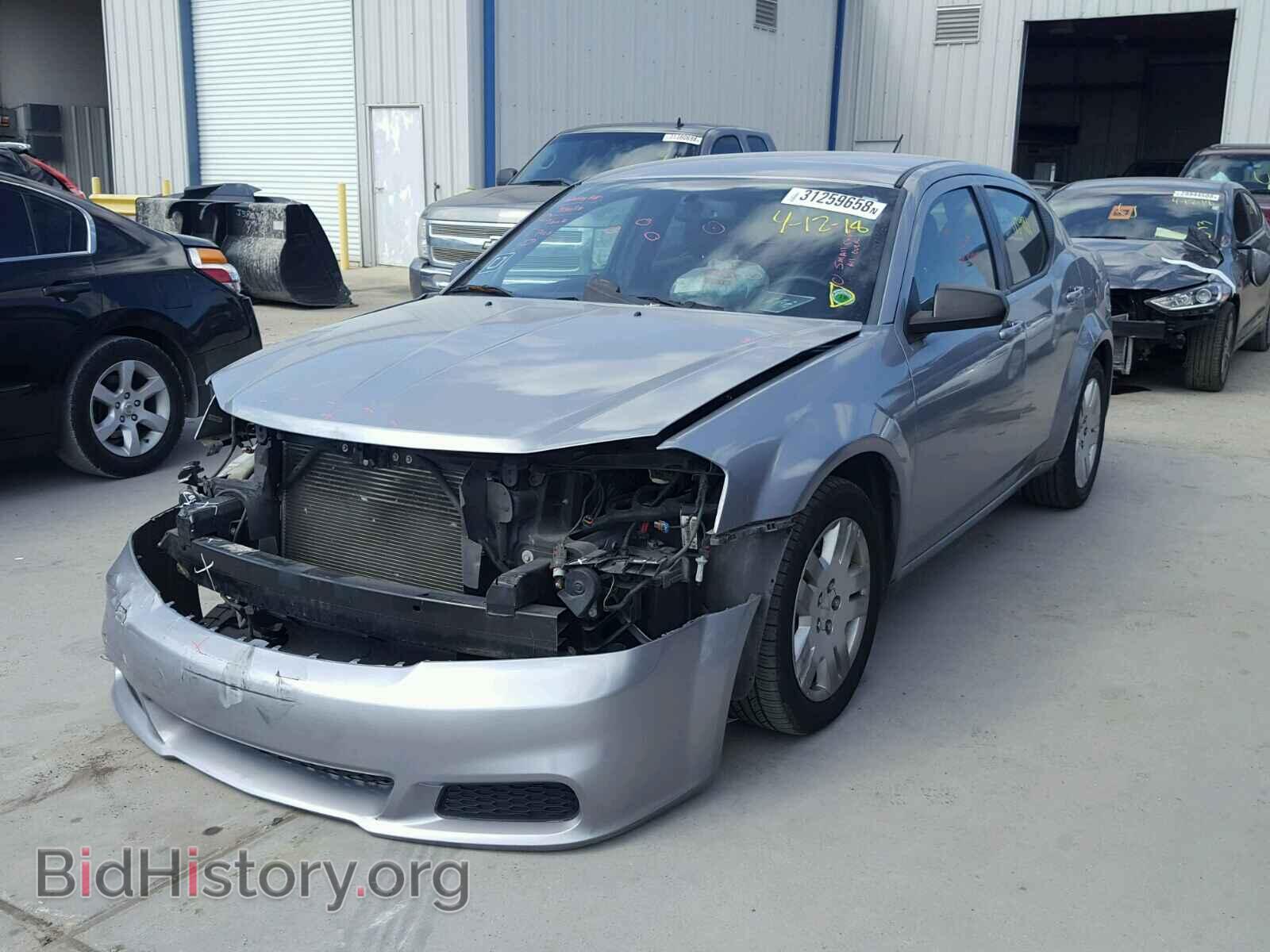 2014 DODGE AVENGER - VIN: 1C3CDZAB3EN155615 - Фото 2