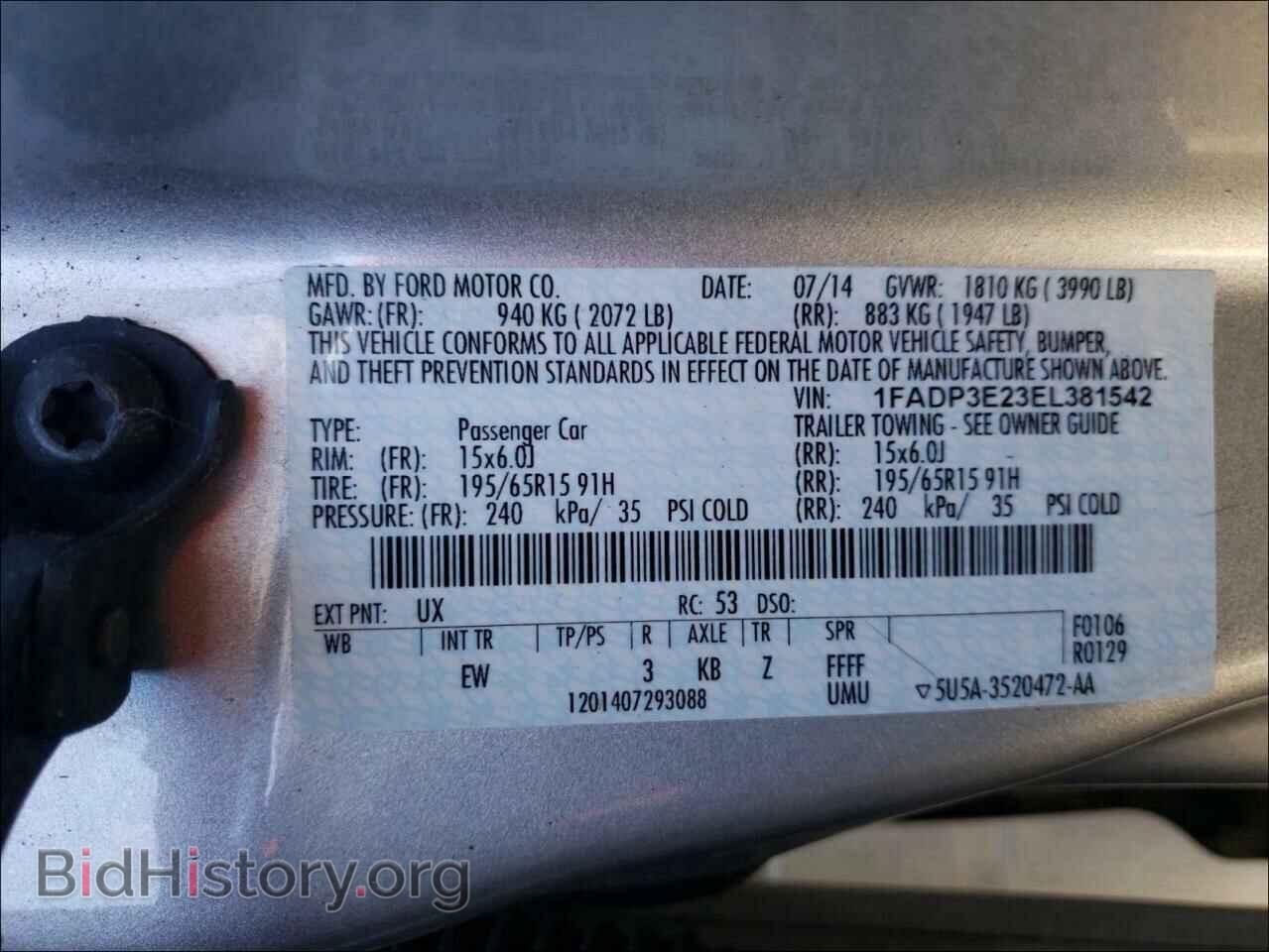 2014 FORD FOCUS - VIN: 1FADP3E23EL381542 - Photo 10
