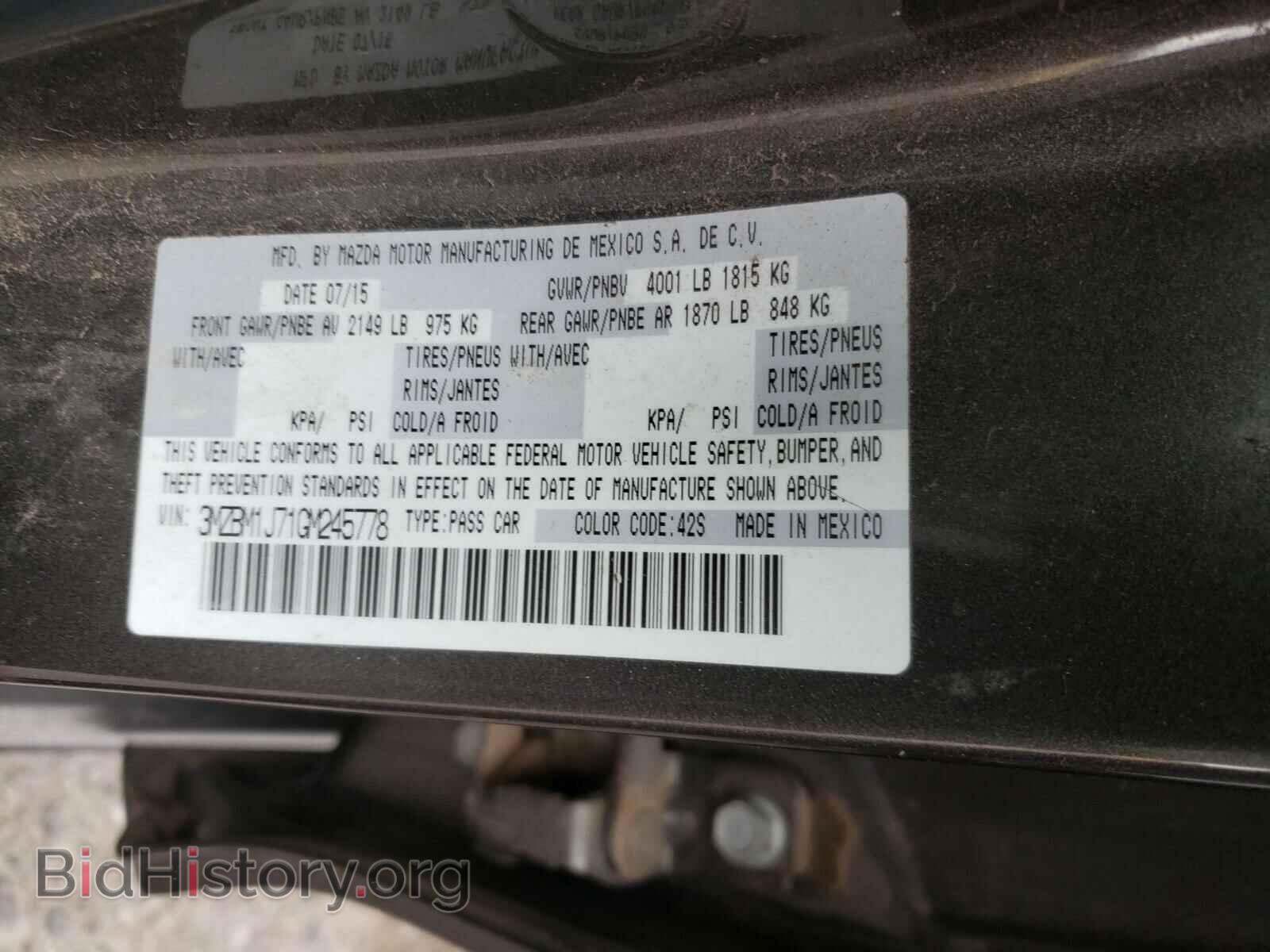 2016 MAZDA 3 - VIN: 3MZBM1J71GM245778 - Фото 10